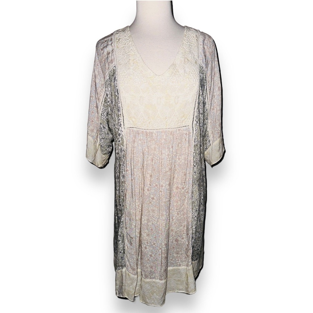 U1 Sundance Peasant Dress Women's Medium Floral Boho Chic‎ Cottagecore